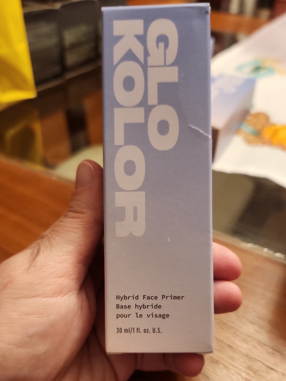 Glo Kolor Hybrid Face Primer - Light Blue Packaging